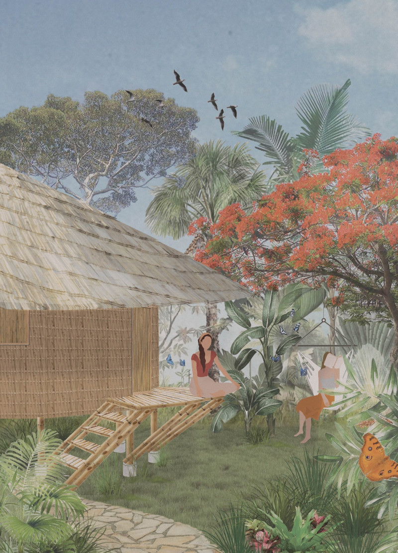 Lotus-Inspired Bamboo Retreat Designed for a Harmonious Connection with Nature