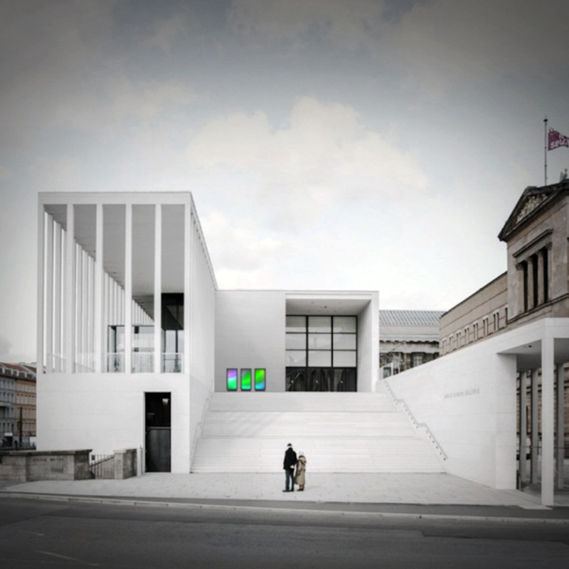 Concrete Booth with Interactive Color Patterns for Urban Nightlife