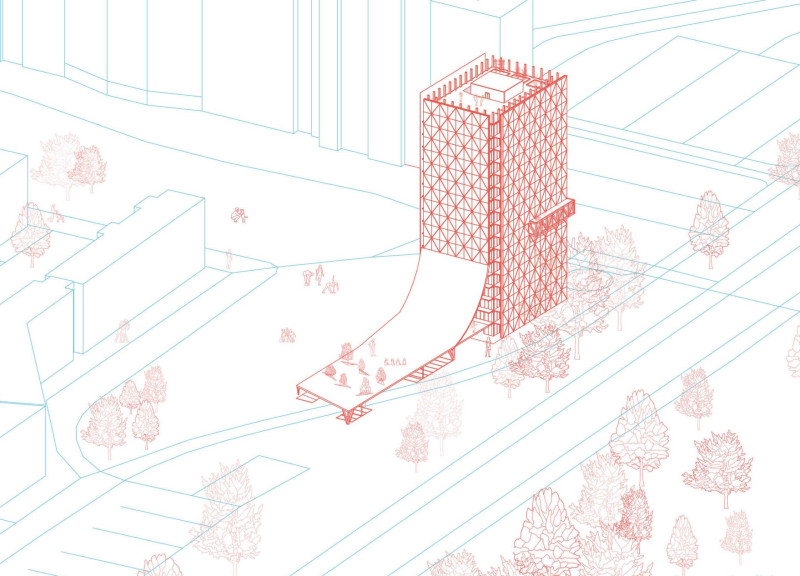 Multifunctional Canteen Spaces Featuring Pictograms in Community Living Environment