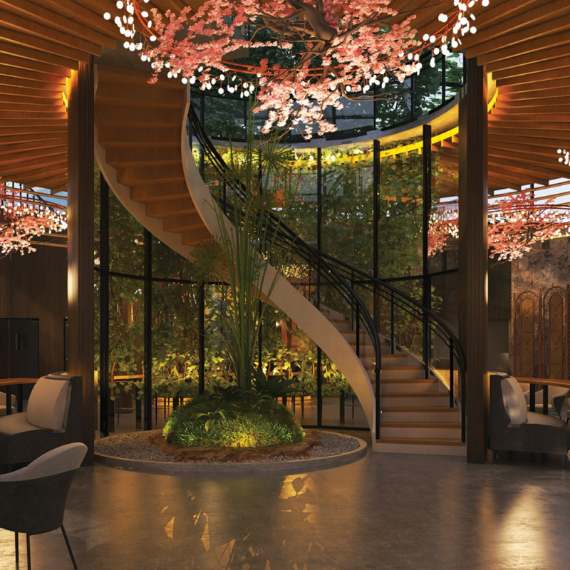 Green Roof Overlooking Mývatn Baths with Multi-Purpose Social Spaces