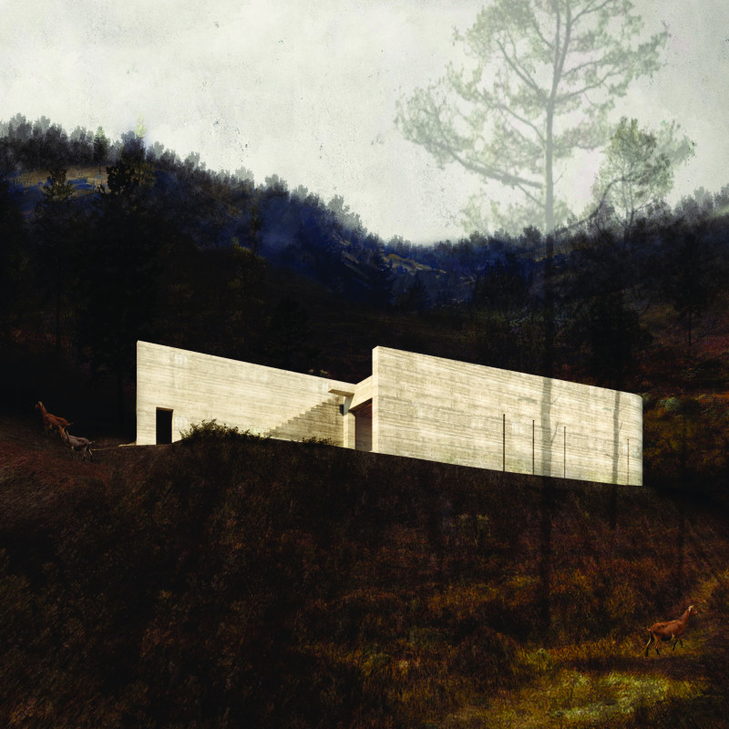 Rammed Earth Walls and Natural Pool in a Serene Yoga Retreat