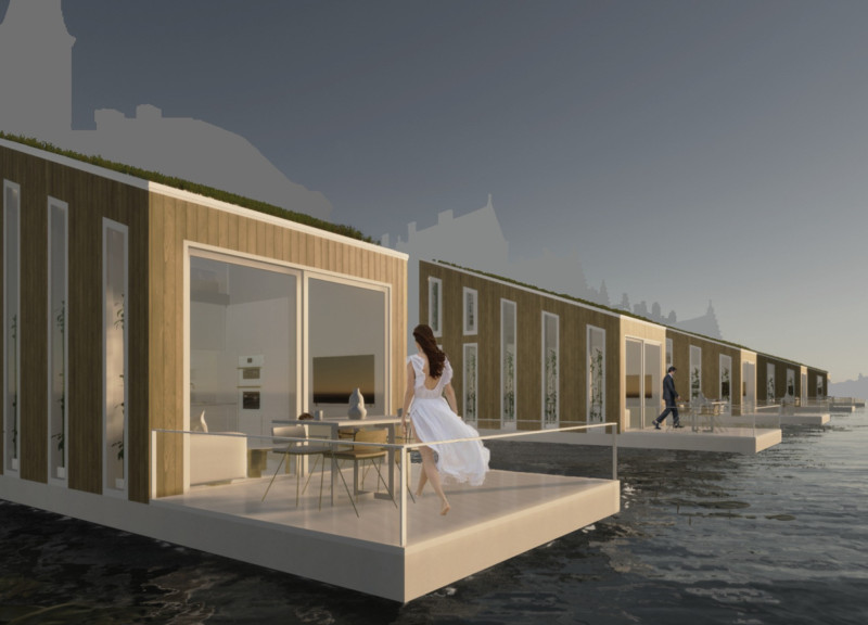 Green Roofs and Solar Panels Enhancing Riverfront Living