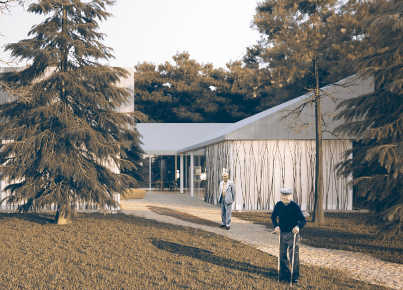 Wooden Serenity Embraced by Nature in a Baltic Hospice