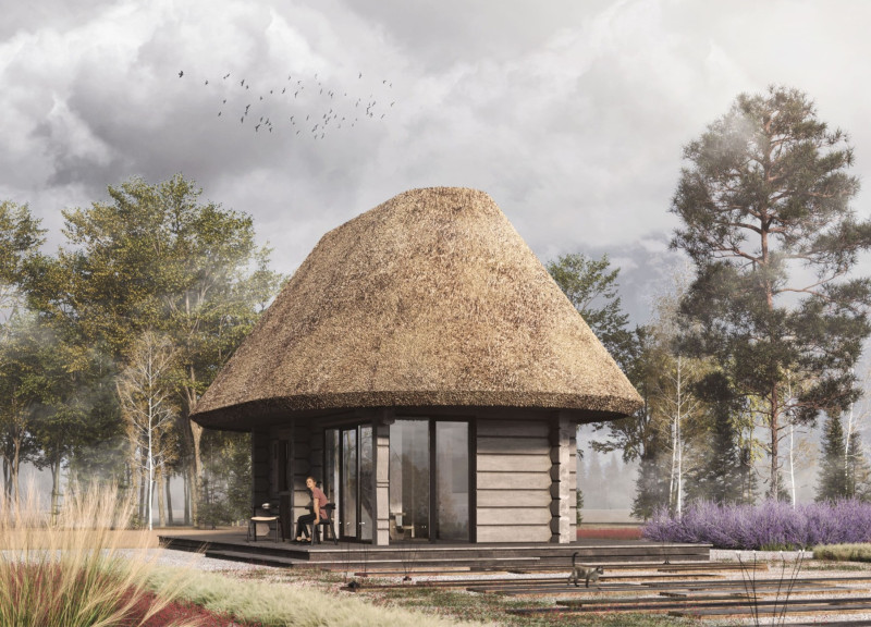 Charred Wooden Shingles and Reclaimed Timber Define Sustainable Lodging Along the Latvian Waterfront