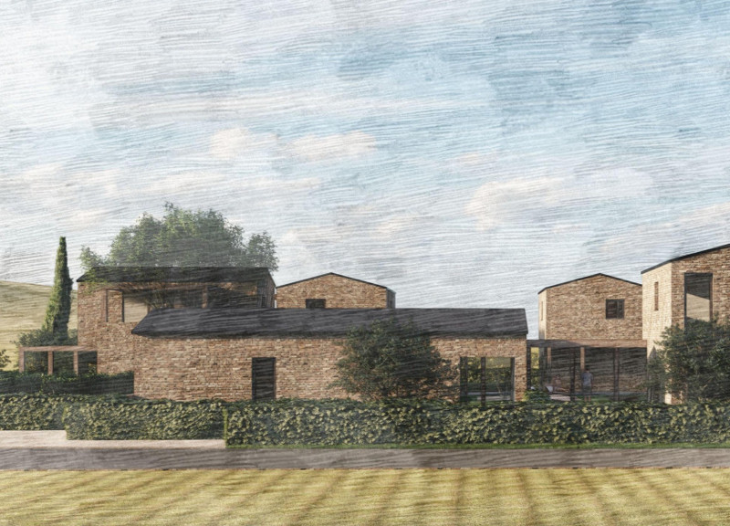 Cloistered Courtyards and Reused Bricks in Rural Hospitality Design