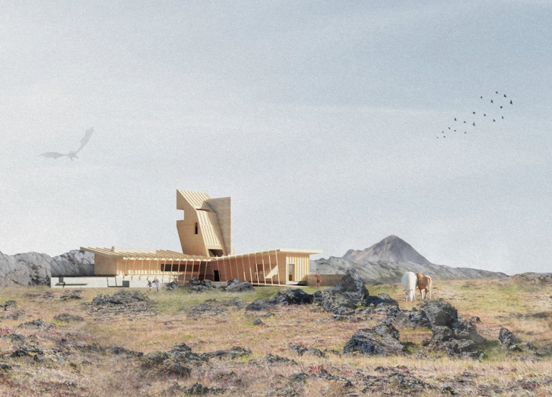 Volcanic Ash and Tectonic Design in a Landscape Viewing Structure