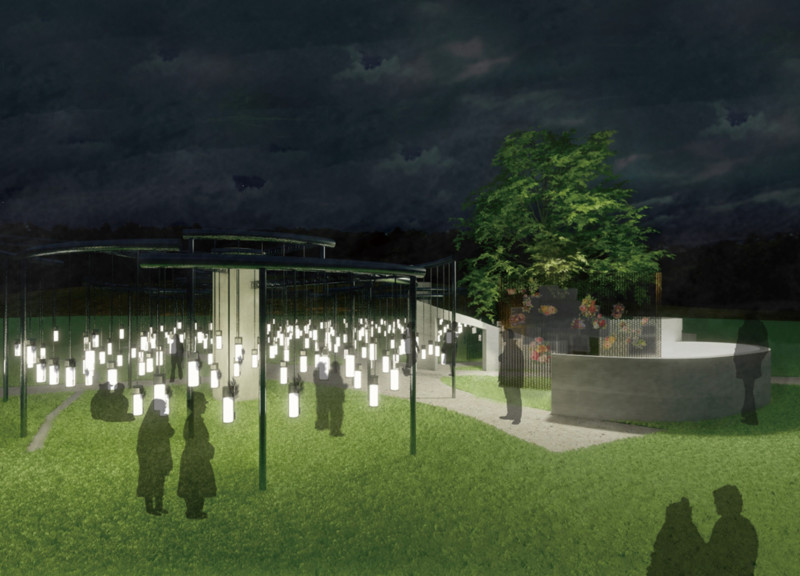 Ethereal Spaces Created Through Glass and Concrete in a Community Columbarium