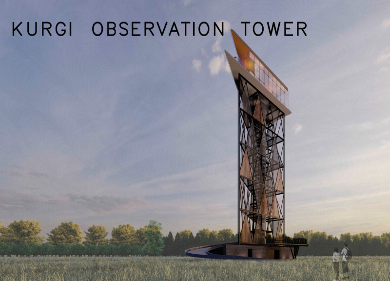 Corten Steel Facade with Layered Design Enhances Observation Experience in Natural Landscape