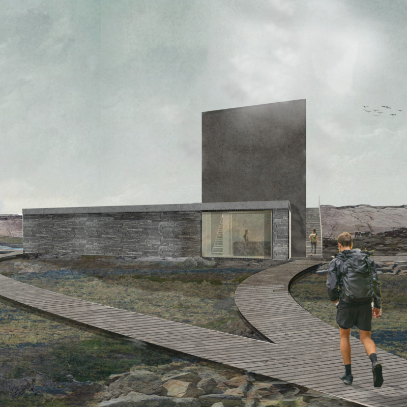 Basalt Monoliths Embracing Geothermal Warmth in a Geological Landscape