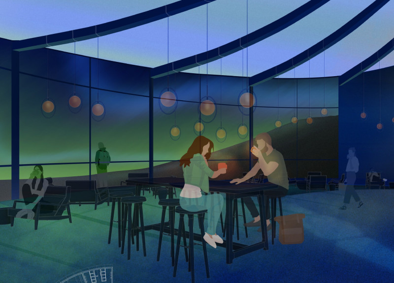 Rammed Earth and Curved Steel Create a Shelter for Connection