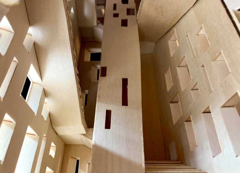 Tapering Tower of Copper and Stone Offering Elevated Views