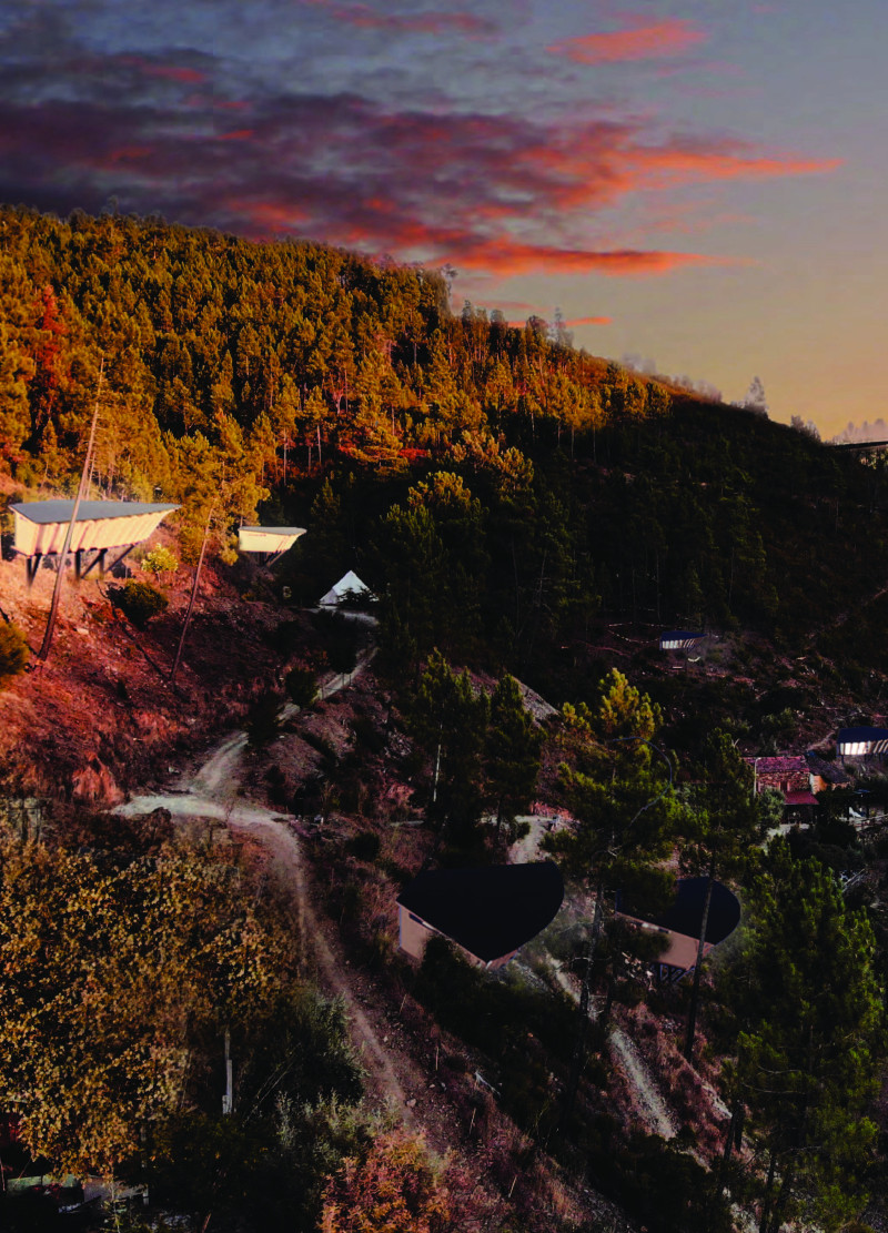 Cork Pods Embracing Nature in a Portuguese Yoga Retreat