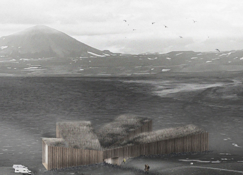 Exploring Panoramic Views Through Larch Wood Modules in a Volcanic Landscape