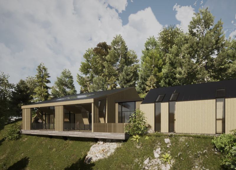 Retractable Wood Panels and Green Zen Spaces in a Yoga Retreat