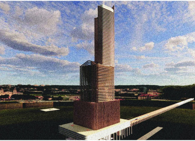 Air Purification and Laminated Timber in a Sustainable Urban Hub