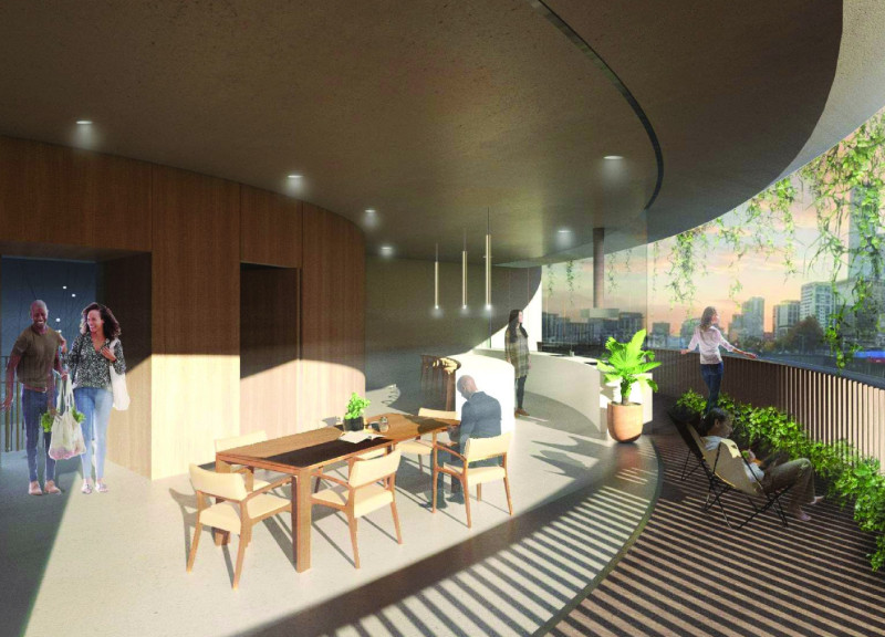 Circular Co-Housing with Integrated Wood Louvers and Enhanced Natural Ventilation