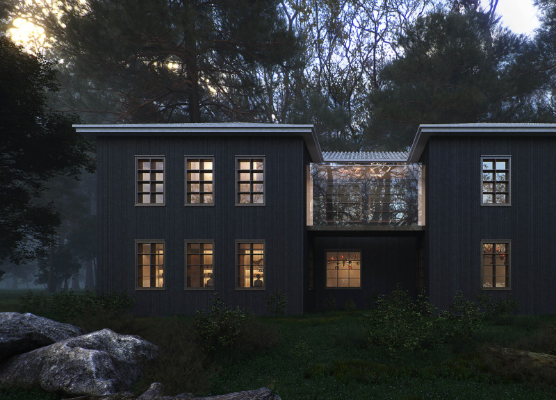 Venetian Skin and Dark Concrete Forming a New Equestrian Heritage Hub