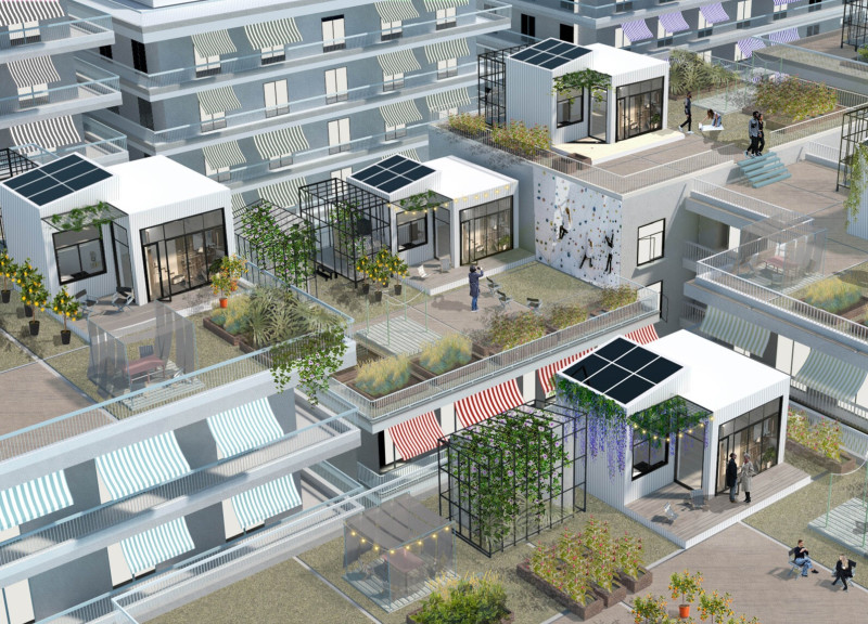 Rooftop Micro-Homes with Polyiso Insulation and Biogas Energy Solutions