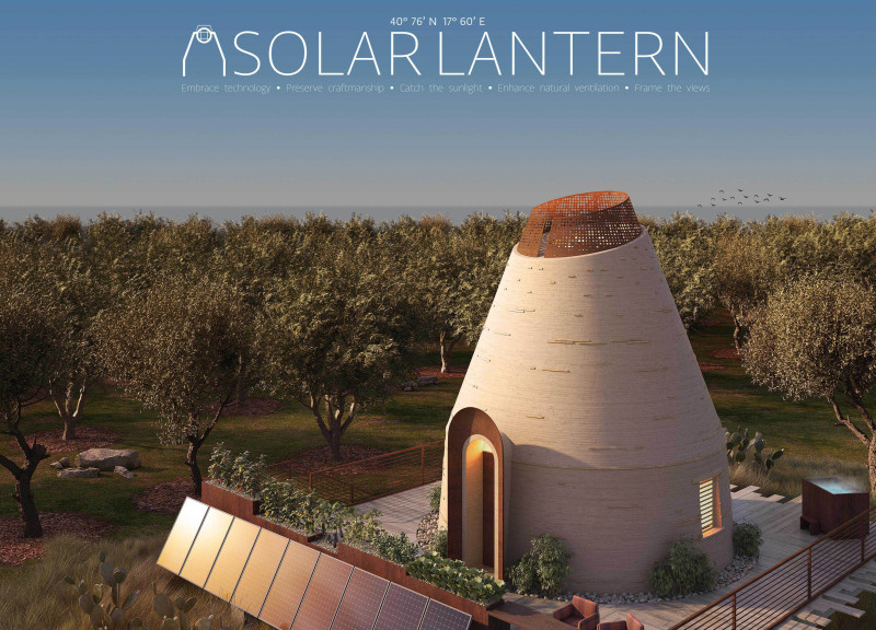Conical Retreat Crafted from Local Soil and Cement