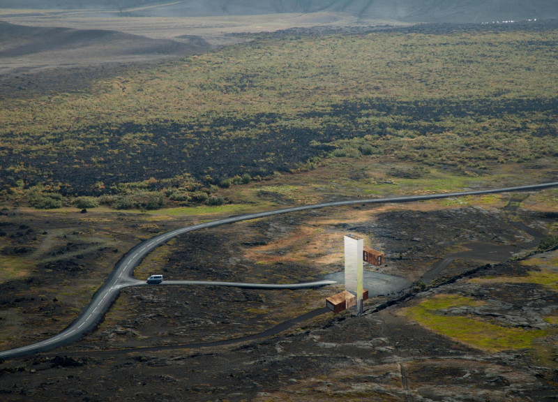 Cellulose Insulation and Foldable Structures Enhancing Visitor Experience in Icelandic Landscape