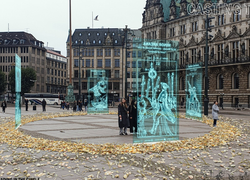 Organic Elements and Digital Interaction in a Magickal Circle Design