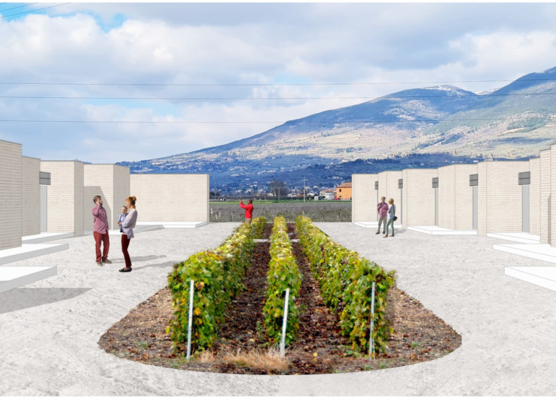 Brick Structures with Vine-Encircled Learning Spaces