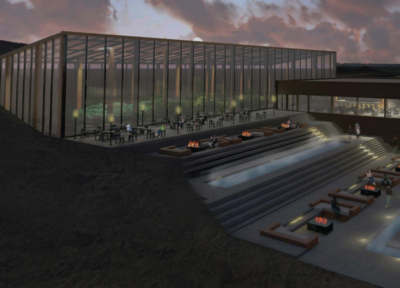 Rammed Earth Facades with Geothermal Sustainability for an Elevated Greenhouse Experience