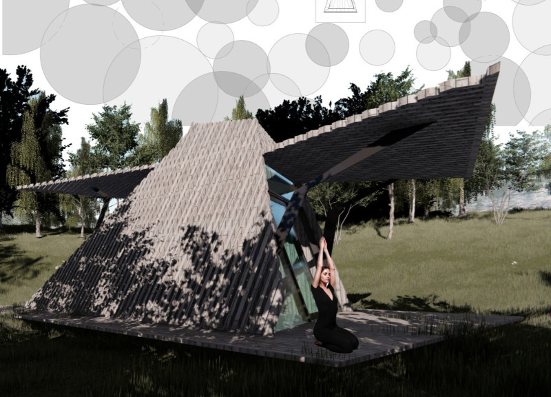 Charred Wooden Shingles and Cross-Laminated Timber Form a Tranquil Retreat for Mindfulness
