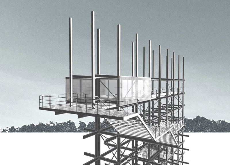 Connecting Nature and Urban Life Through Steel Framework and Immersive Spaces