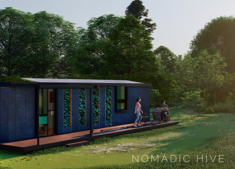 Vertical Farming and Rainwater Systems in a Compact Microhome