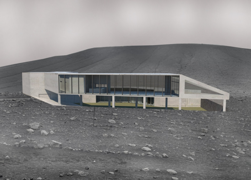 Visitor Shelter Embracing Geological Context with Climate Response Design