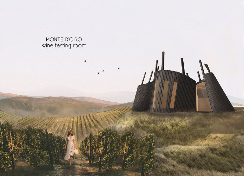 Cork-Lined Retreat with Curved Walls and Shou Sugi Ban Finish