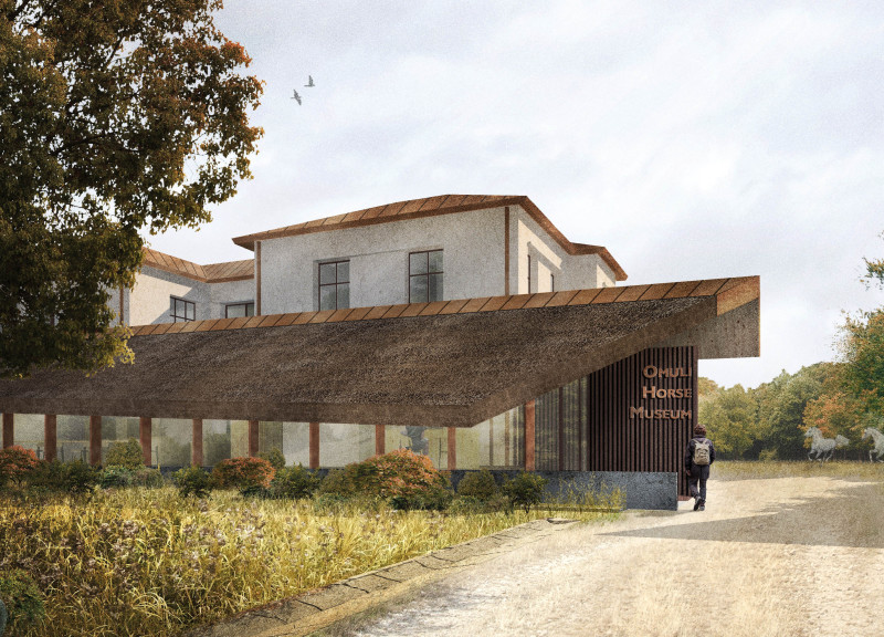 Charred Wooden Shingles and High-Performance Concrete in a Sustainable Community Hub