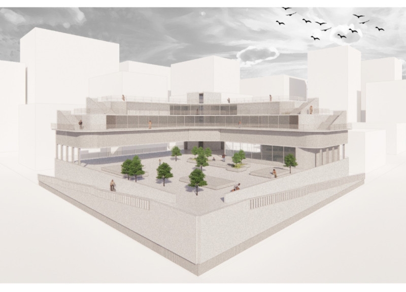 Green Walls and Open Spaces in a Vertical Community Development