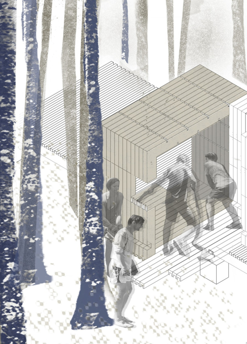 Timber Community Spaces Interwoven with Natural Acoustic Design