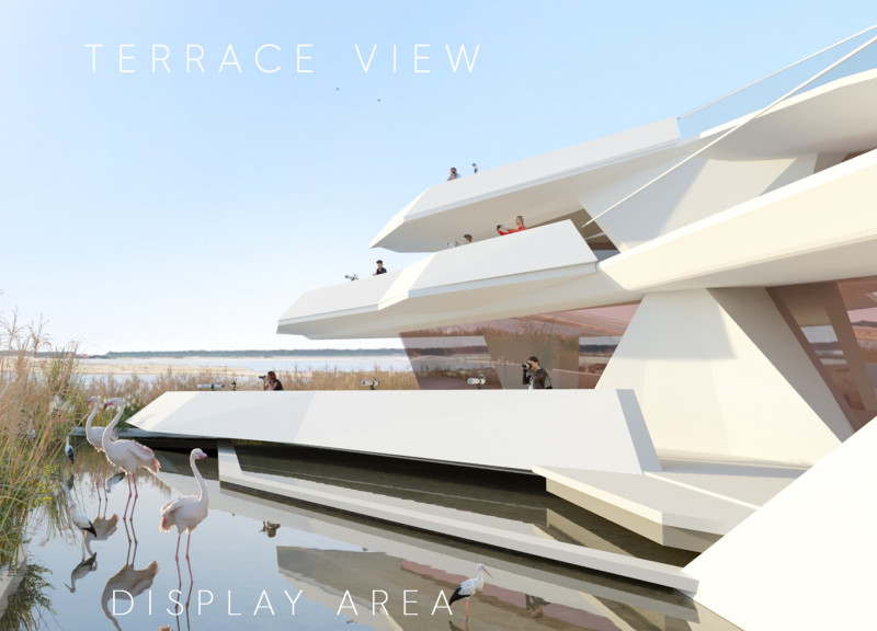 Terraced Roof Inspired by Flamingo Wings Enhances Educational Space in Wetland Reserve