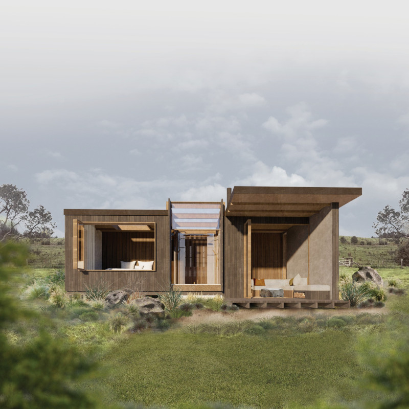 Wellness Core Emphasizing Natural Light Within a Timber Retreat