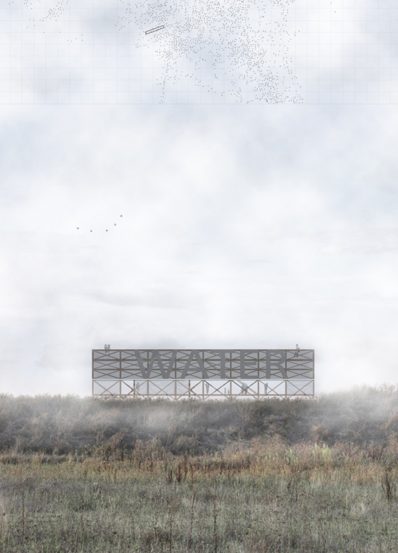 Capturing Atmospheric Water with Fog-Catching Wood Pavilion