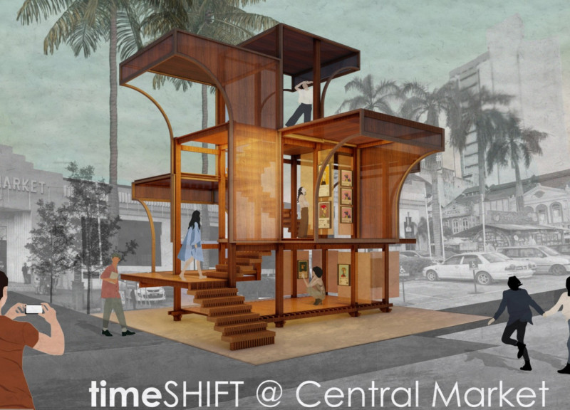 Curved Framing and Augmented Wood in a Cultural Pavilion