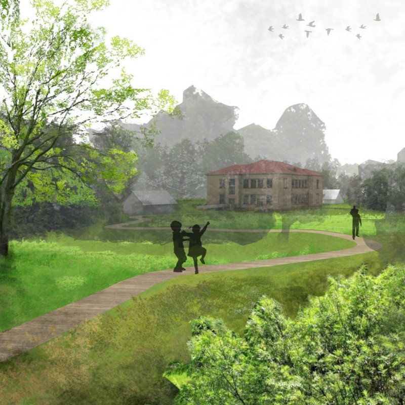 Traditional Wooden Structures Embracing Nature and Community Connections