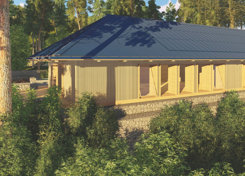 Charred Wooden Shingles and Reinforced Concrete Elevate Community Spaces with Functionality and Environmental Sensitivity