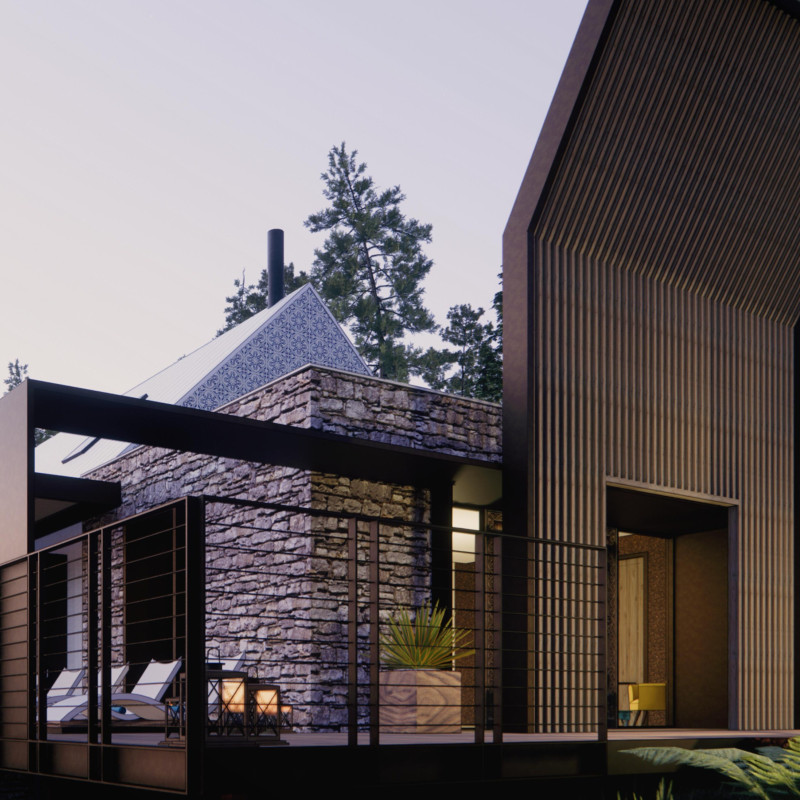 Local Stone and Structural Panels Creating a Zen Retreat in Portugal