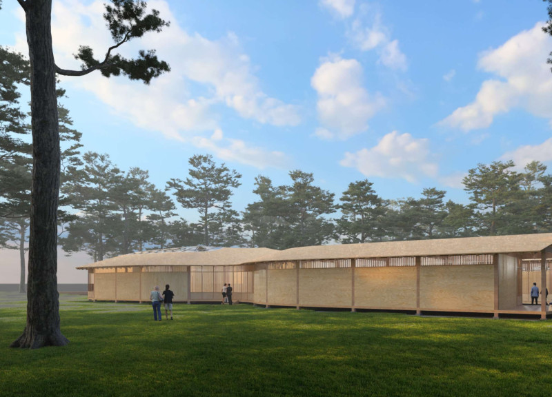 Modular Wooden Structures That Foster Community Reflection in a Forest Setting