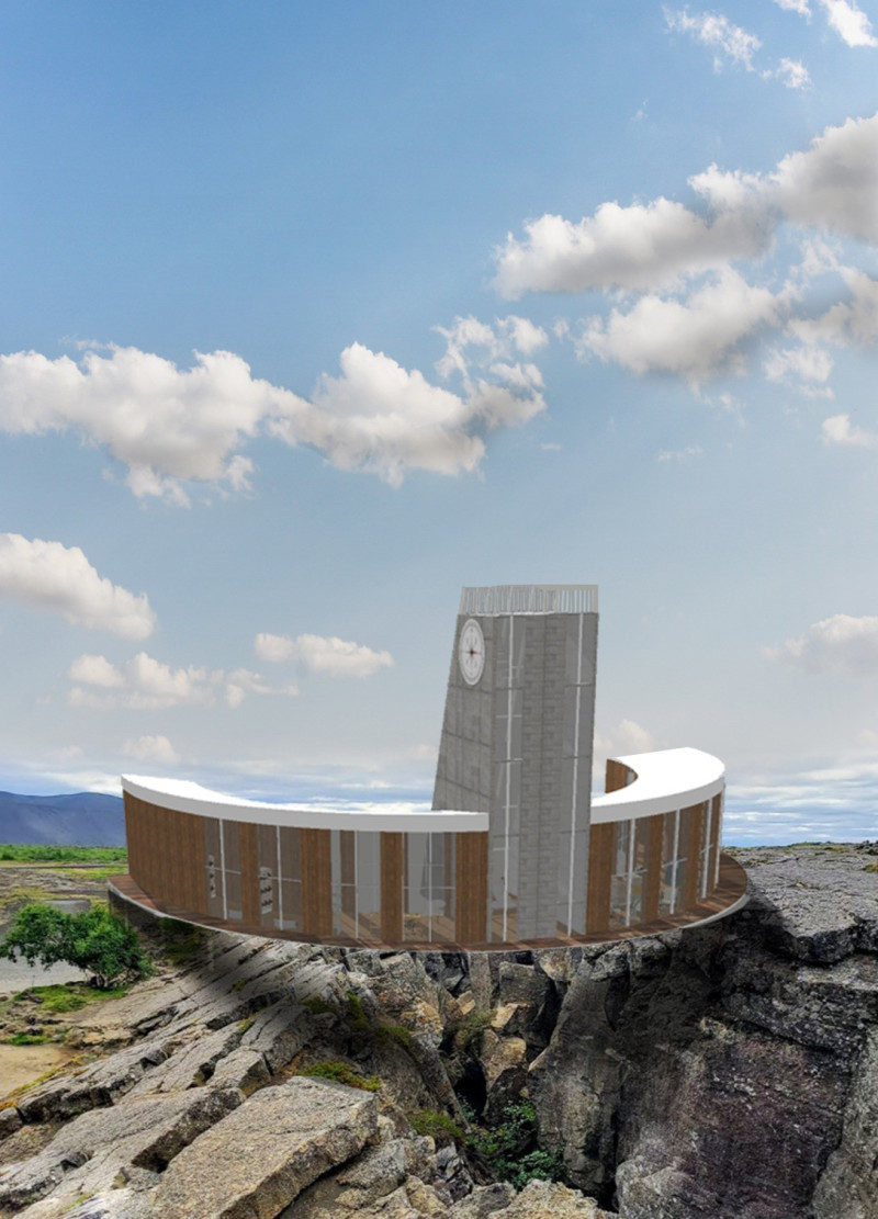 Tectonic Encounters in a Truncated Pyramid Observation Point