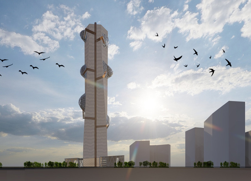 Elevated Viewing Platforms and Green Integration in Riyadh's Future Skyline