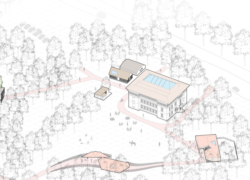 Charred Wooden Shingles and Natural Timber Frame Create a Community-Centric Exhibition Space