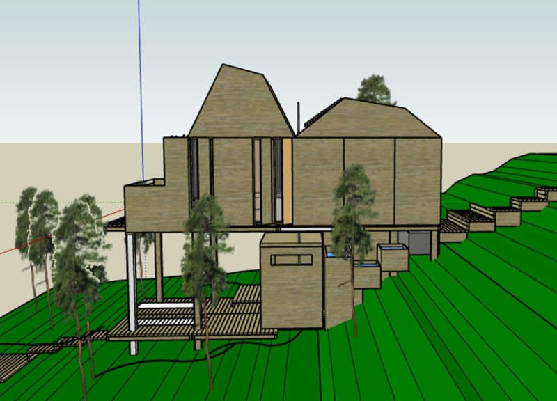 Check Dams and Green Islands Supporting Forest Bathing Retreat