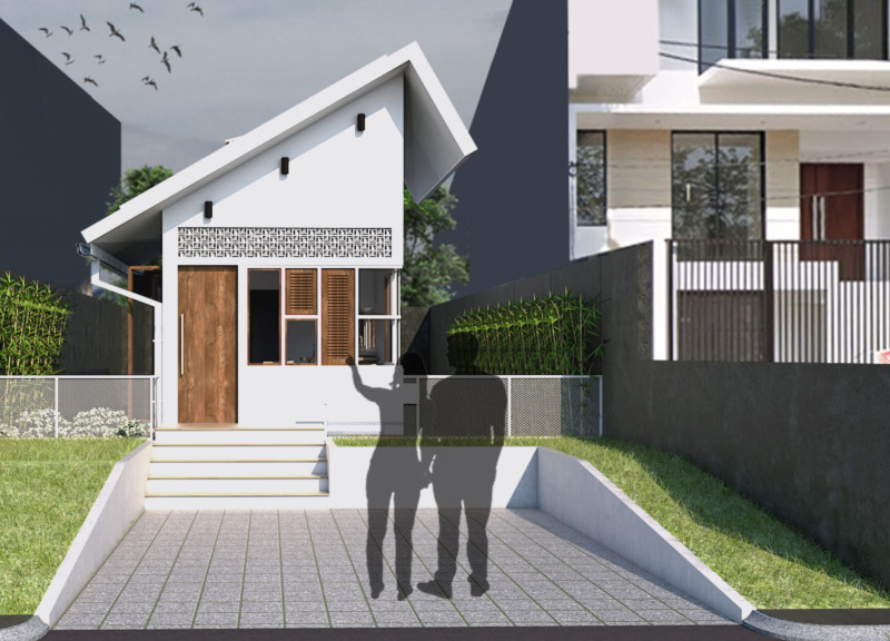 Clay Tiles and Rainwater Systems in a Compact Microhome Design