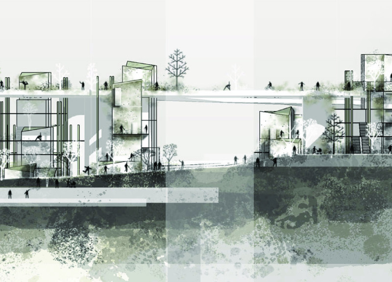 Charred Shingles and Reinforced Concrete in a Flexible Urban Housing Solution