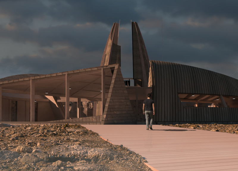 Tectonic Reflection in Glulam and Larch Above the Grjótagjá Fissure